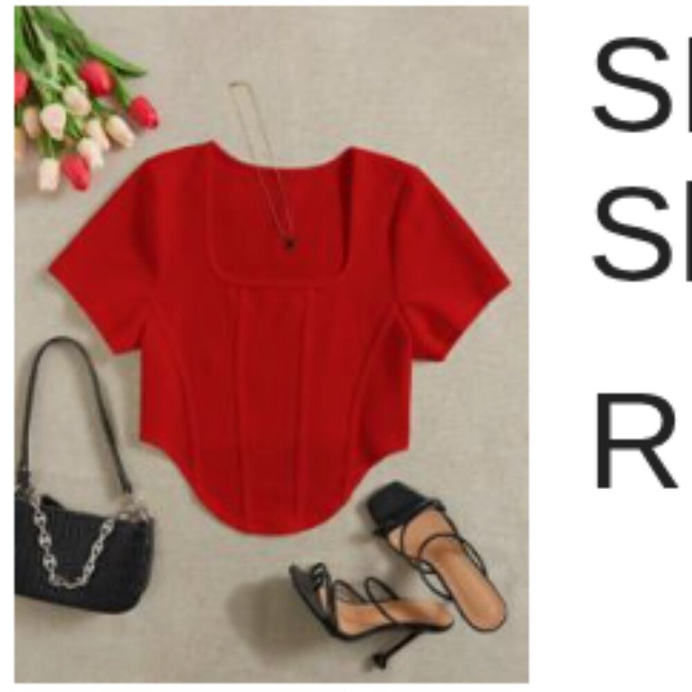 Slim Fit T-Shirt With Asymmetrical Hemline And Waist Tie